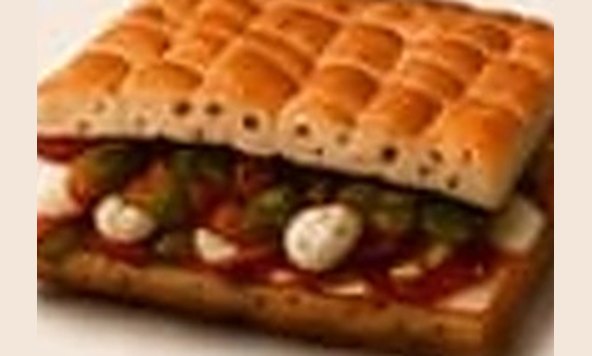 Focaccia de speck, rúcula y gorgonzola